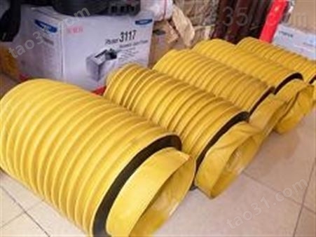 厂家定制黄色橡胶防水丝杠防护罩
